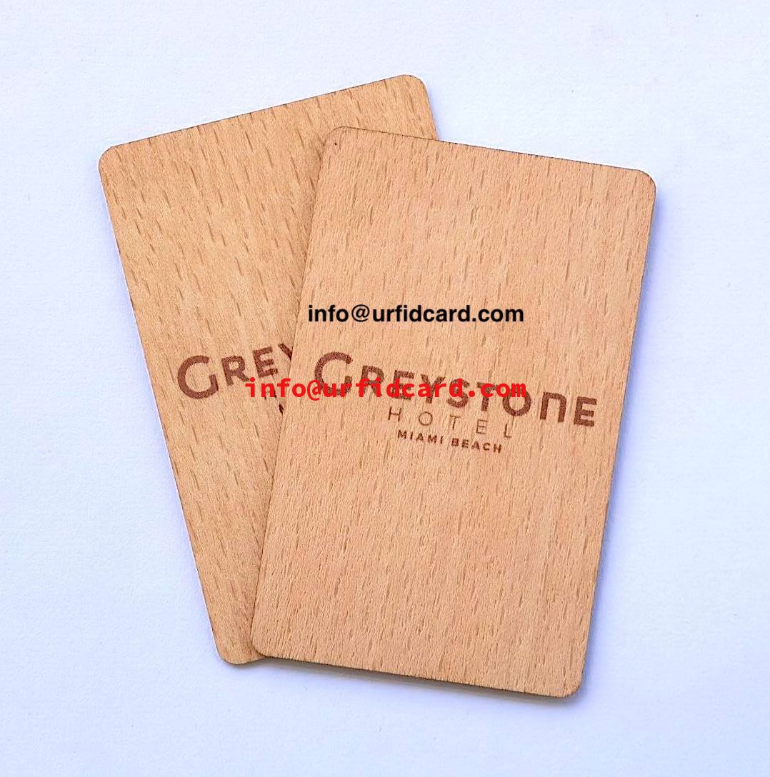 RFID Bamboo Key Cards Compatible With KABA