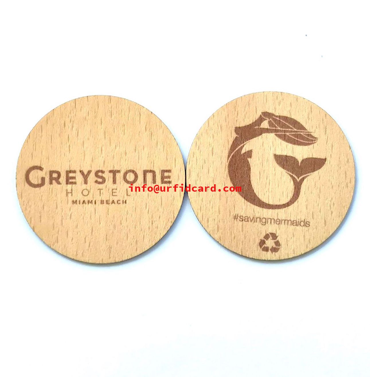 Wood keycards compatible with Secure Lox System are on sale