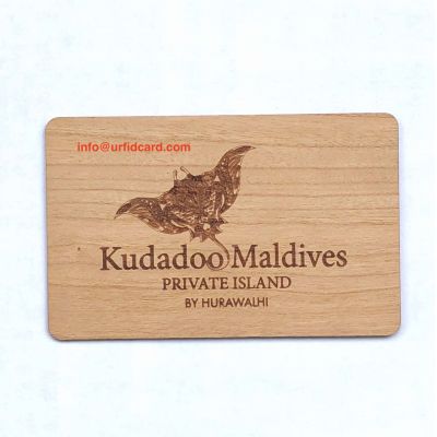 Wooden 13.56MHz MIFARE Classic® 4K RFID Smart Card