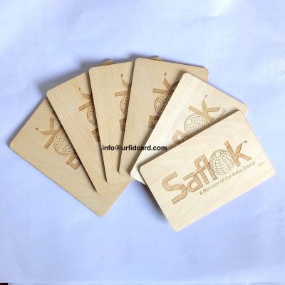 Wooden Key Cards Are Compatible With A Saflok 1k chip